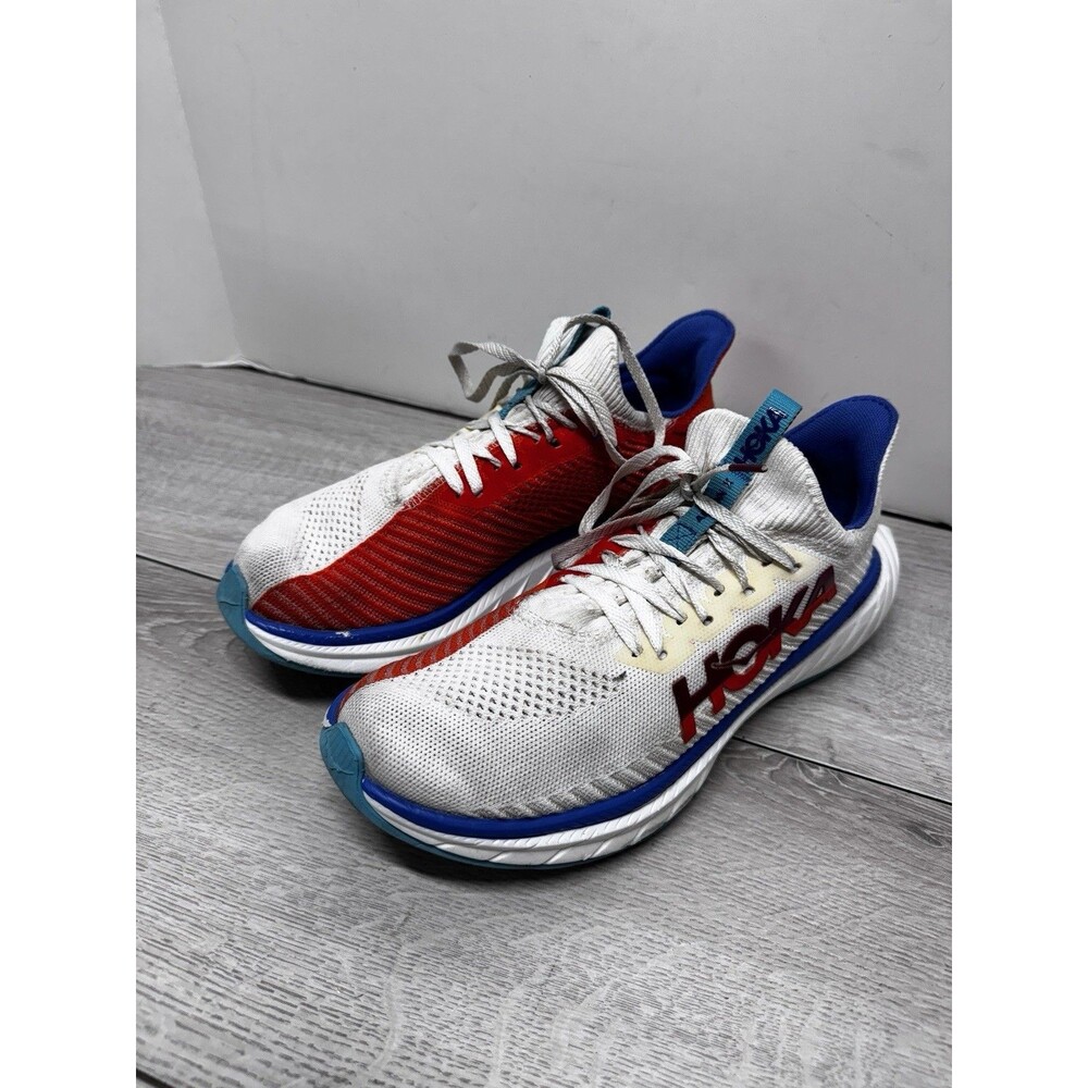 Hoka One One Carbon X 3 Men's Size 8B Running Shoes 1123192 WFM 'White Flame’